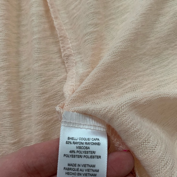 Nwot Bobeau Ruffle Front Open Flutter Sleeve Cardi - Picture 4 of 5